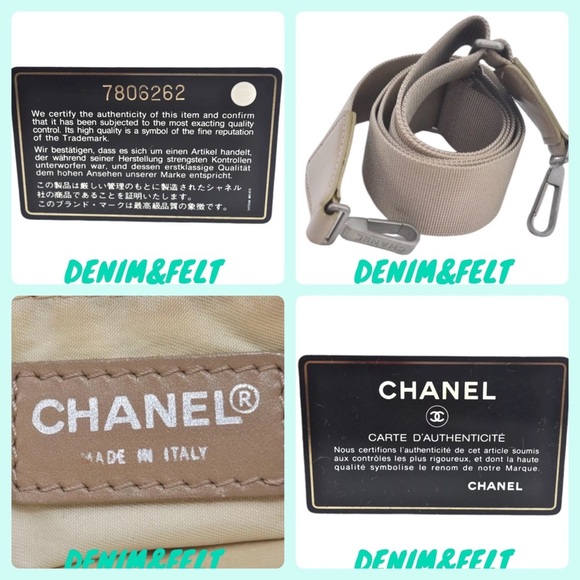 CHANEL Nylon/Leather New Travel Line 2Way Shoulder/Hand Bag/Tote | Beige 🖤 - Picture 15 of 16